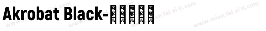 Akrobat Black字体转换
